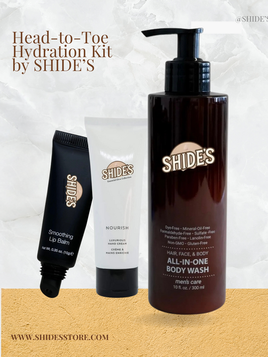 SHIDE’S Head-to-Toe Hydration Kit: All-in-One Self-Care for Everyday Glow
