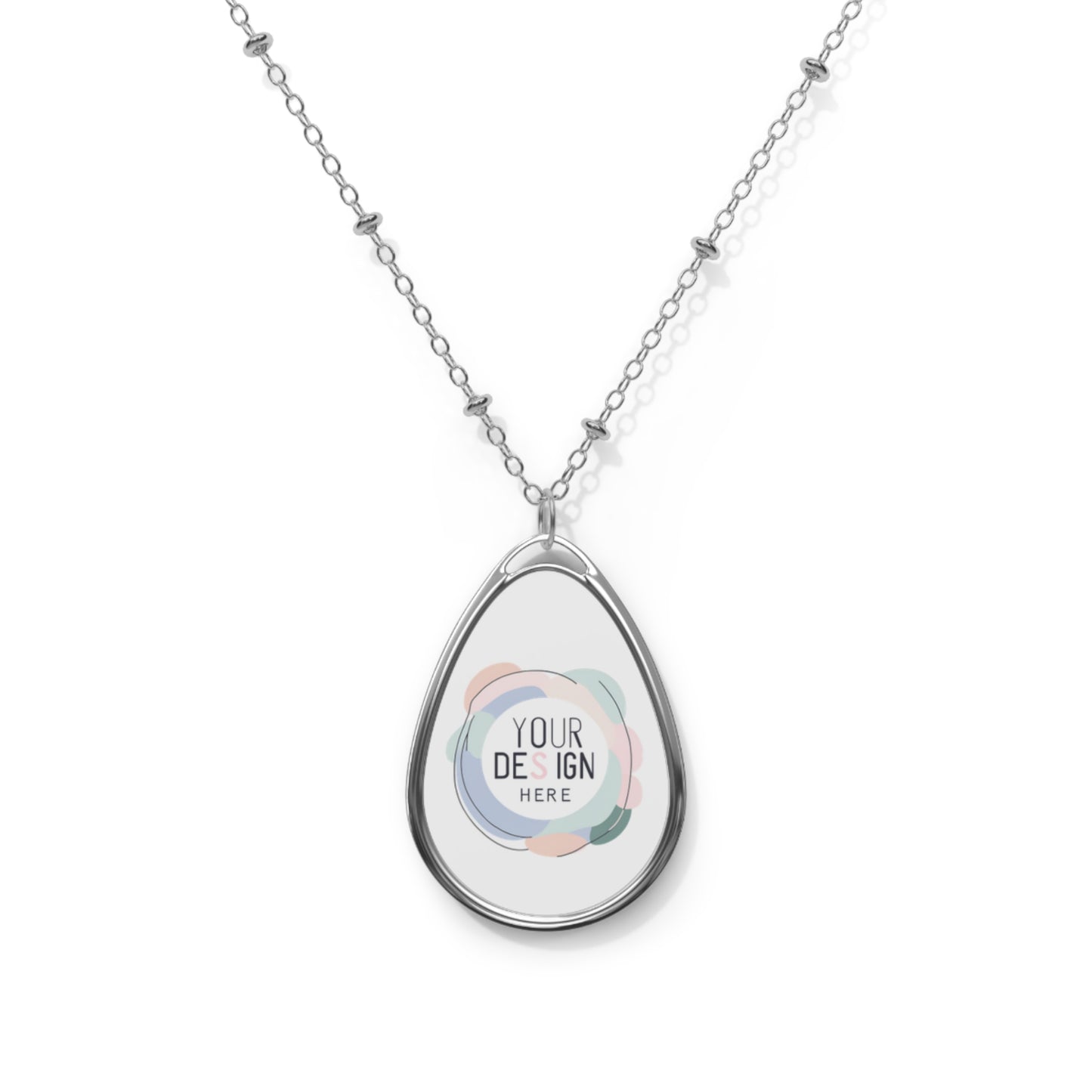 Personalized Oval Necklace