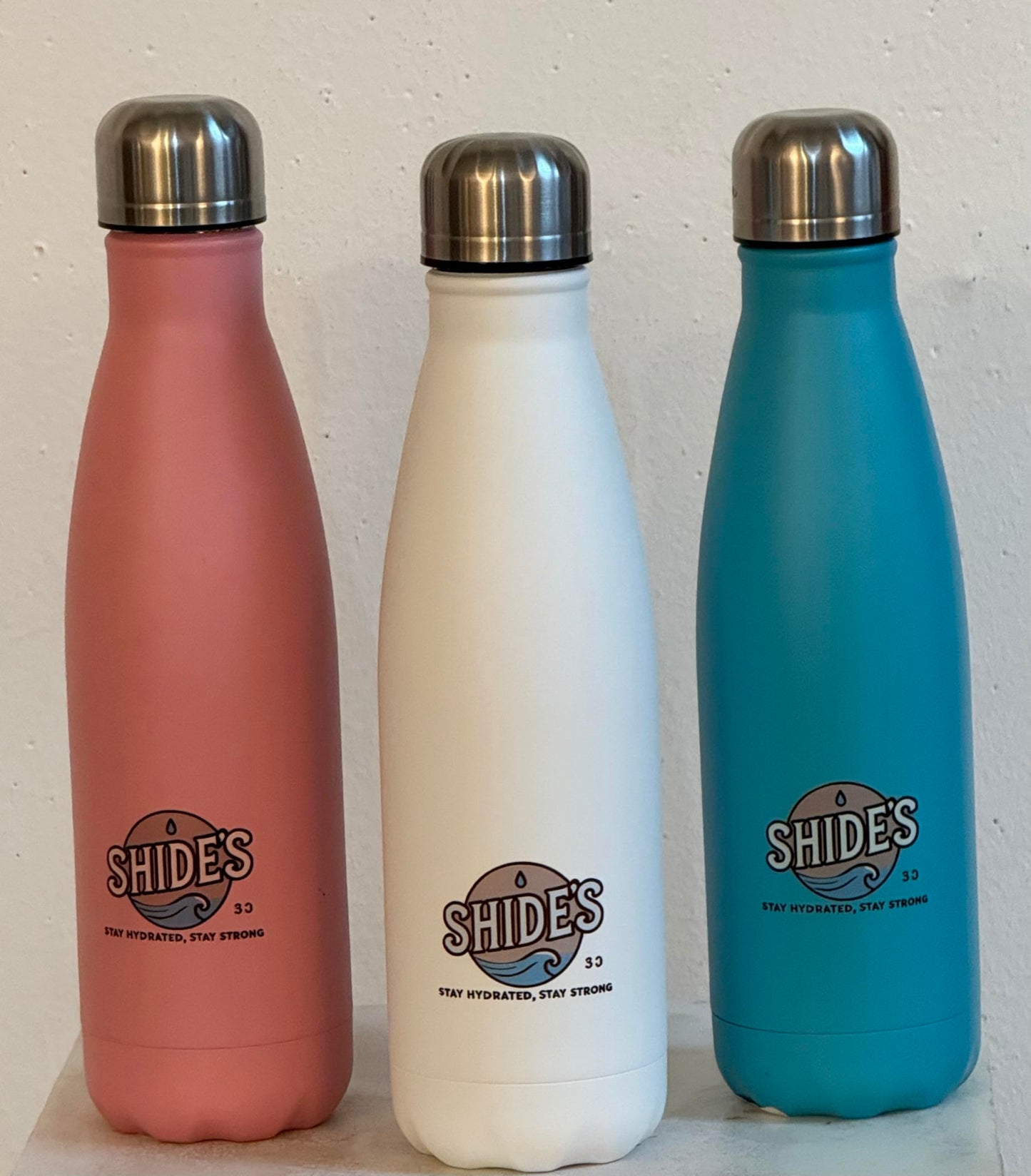 Shide's Stainless Steel Water bottle (White)