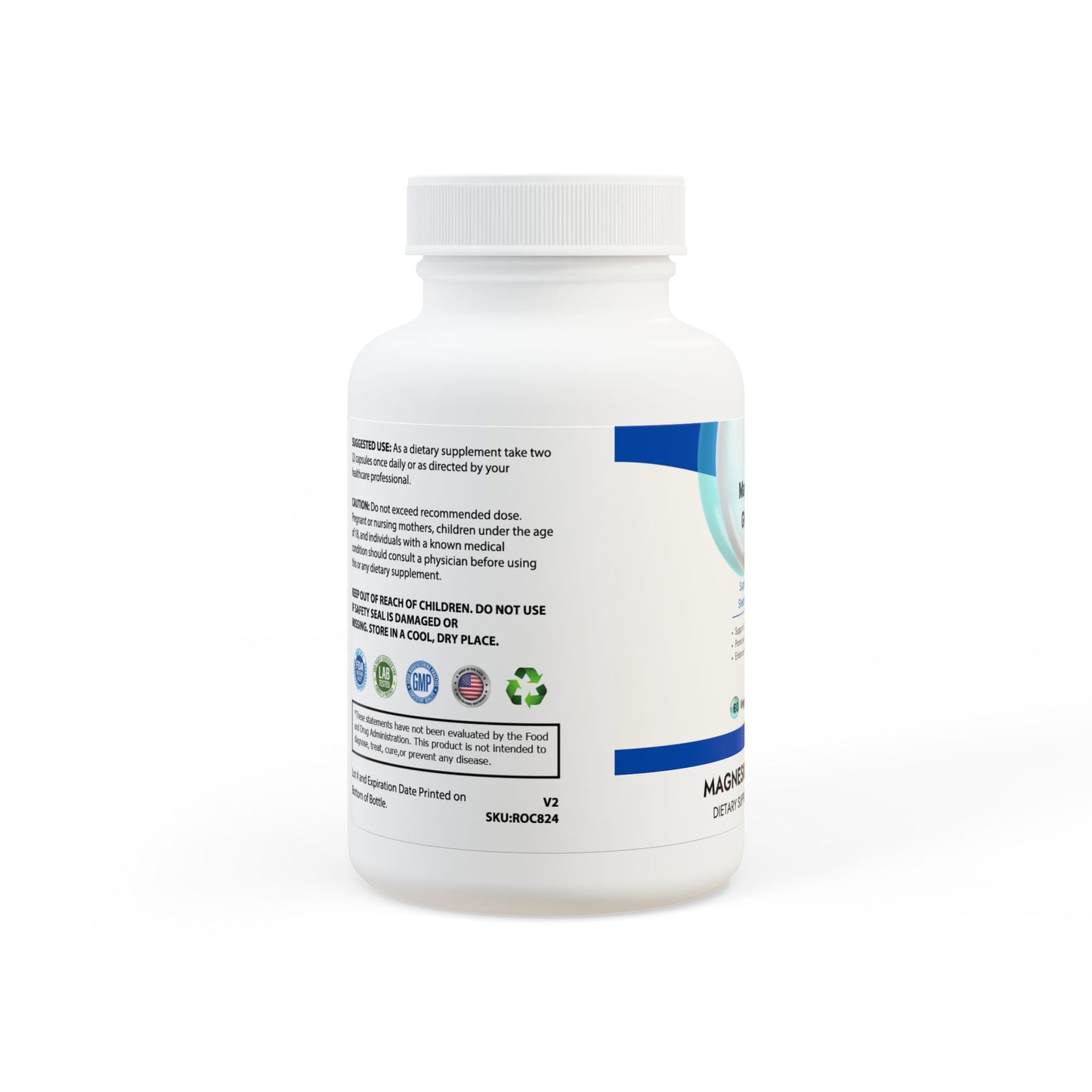 Magnesium Glycinate Supplement (60 Capsules) - Shide's Store