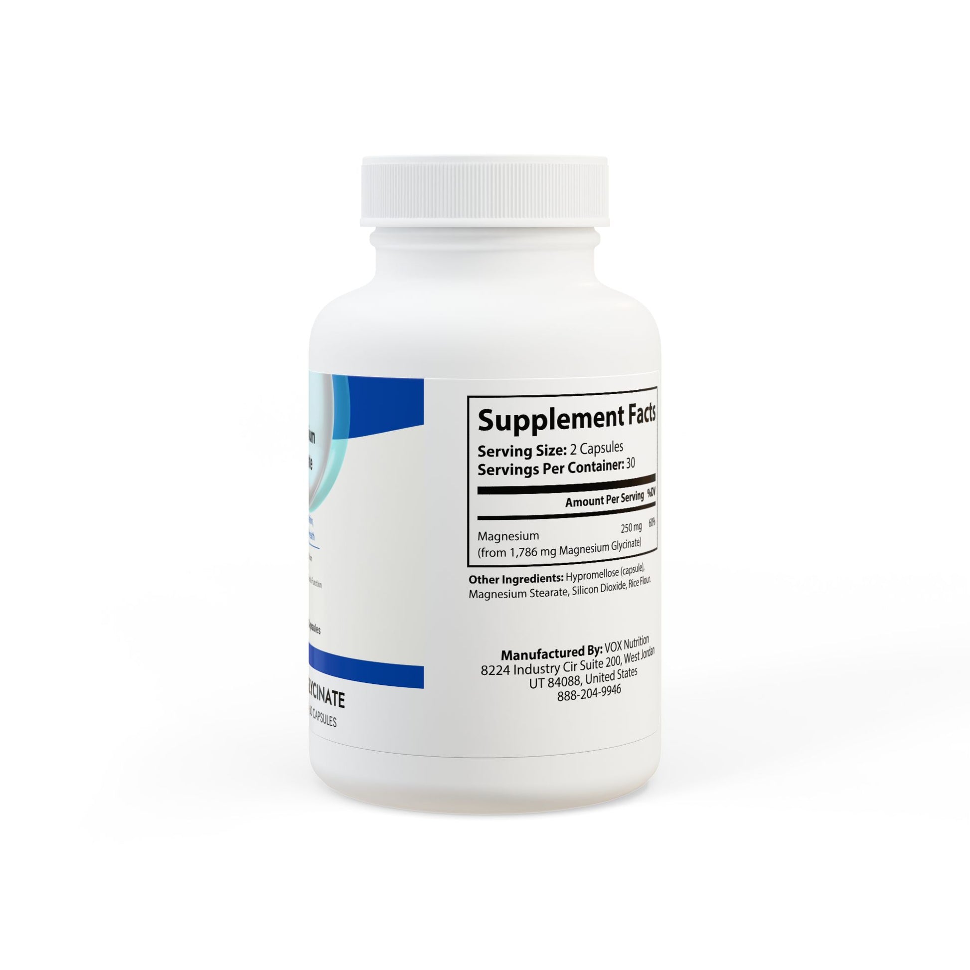 Magnesium Glycinate Supplement (60 Capsules) - Shide's Store