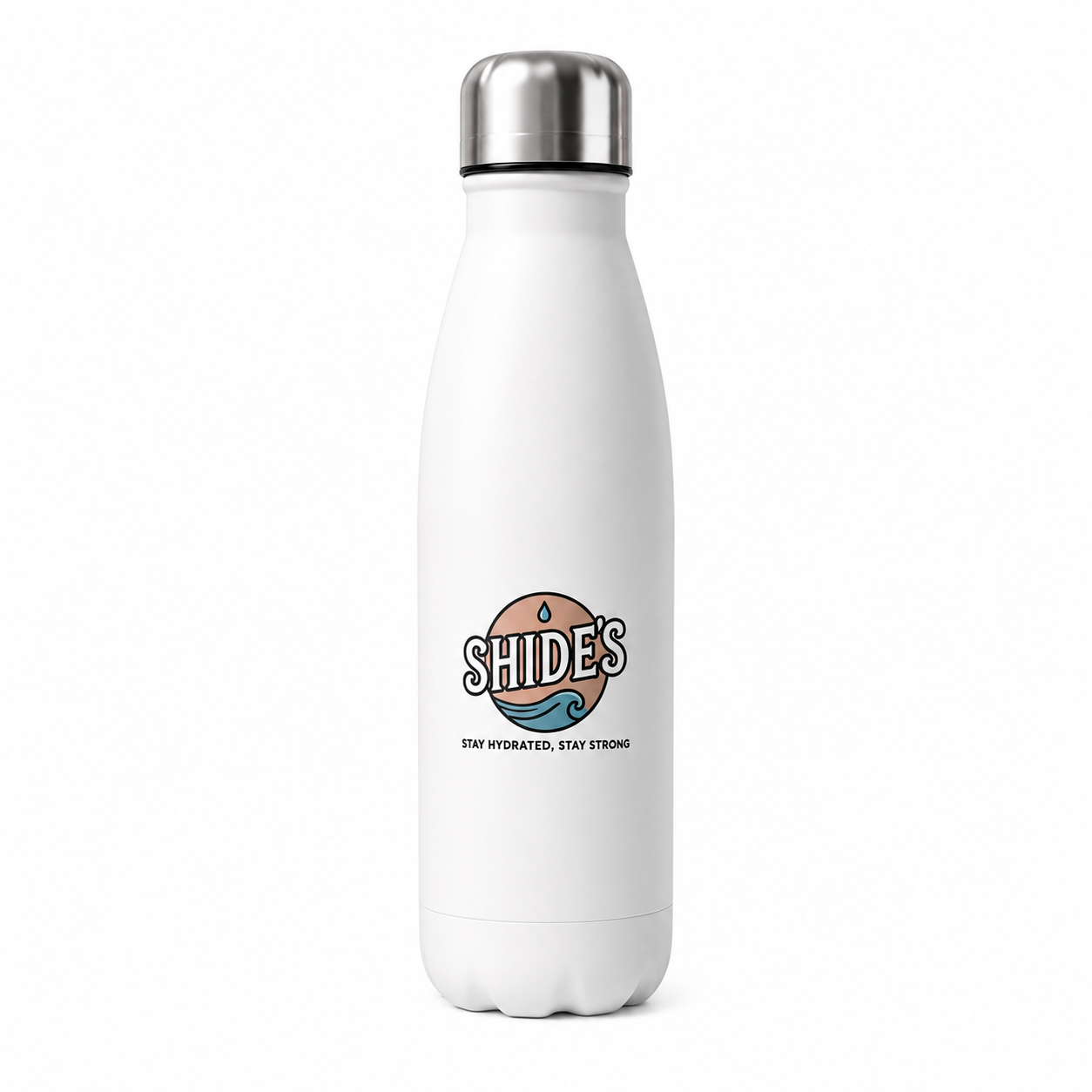 Shide's Stainless Steel Water bottle (White)