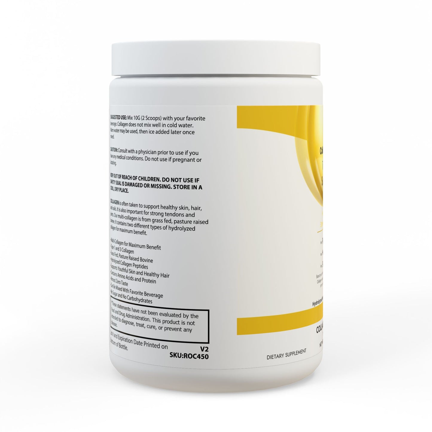 Collagen Peptides Type I & III Supplement (350g, 12.3oz) - Shide's Store